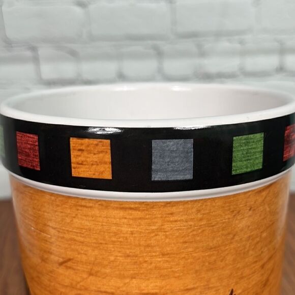 Sakura Warren Kimble Country Quartet Rooster ceramic utensil holder EUC - Picture 3 of 4